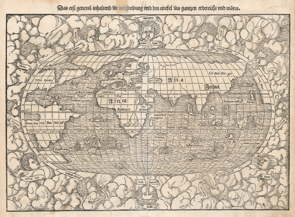 Das erst general inhaltend die beschreibung und den circkel des gantzen erdereichs und moeres. - Main View