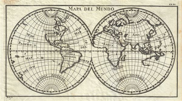 Mapa del Mundo.: Geographicus Rare Antique Maps