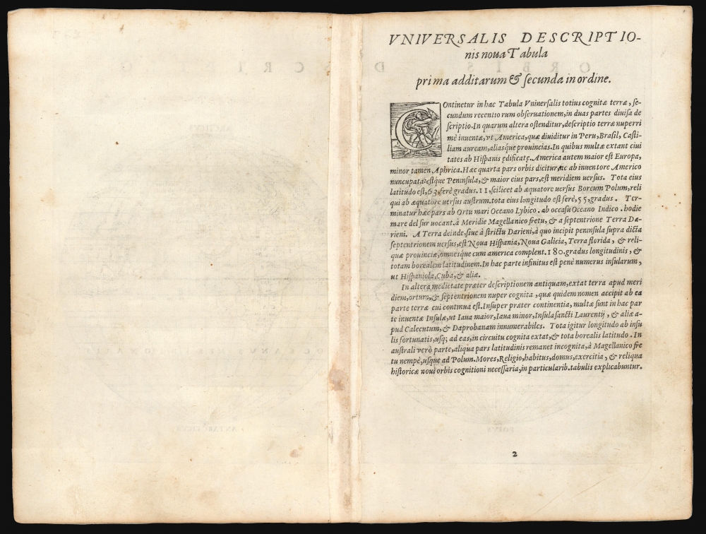 Orbis Descriptio. - Alternate View 1