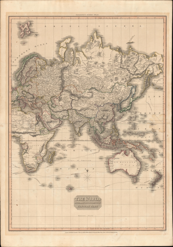 The World on Mercator's Projection Western Part. / The World on Mercator's Projection Eastern Part. - Alternate View 3