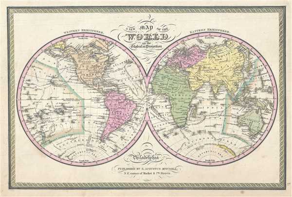 A New Map of the World on the Globular Projection. - Main View