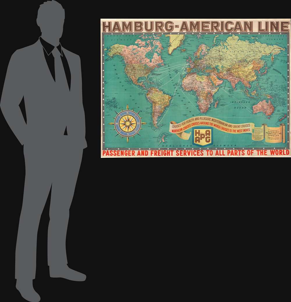 Hamburg-American Line. Passenger and Freight Services to all Parts of the World. - Alternate View 1