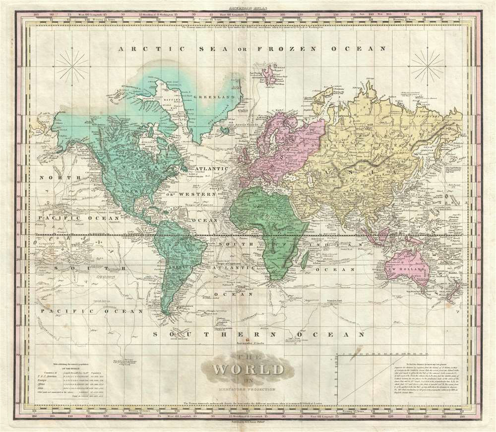 The World on Mercator's Projection. - Main View