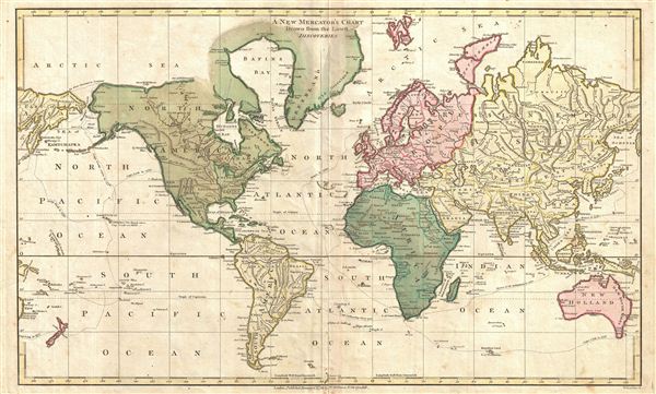 A New Mercator's Chart Drawn from the Latest Discoveries. - Main View