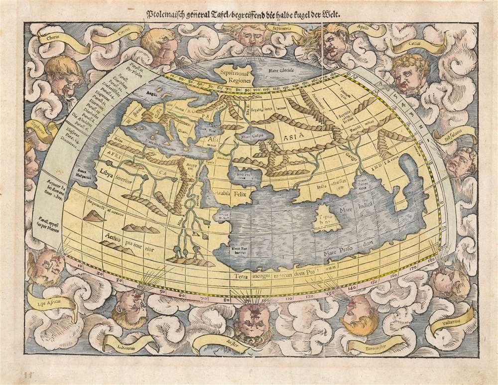 Ptolemaisch general Tafel/ begreissend die halbe kugel der Welt. - Main View