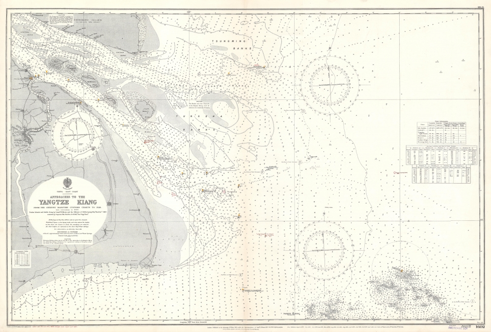 Approaches to the Yangtze Kiang. From the Chinese Maritime Customs Charts to 1928. - Main View