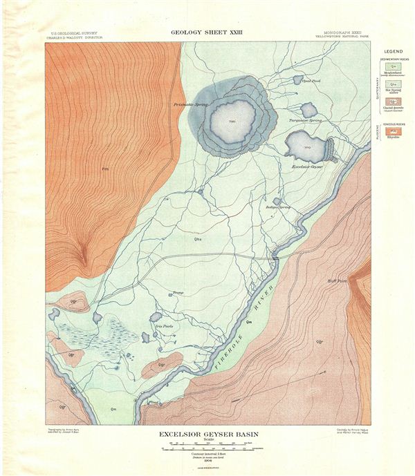 Excelsior Geyser Basin.  Geology Sheet XXIII. - Main View