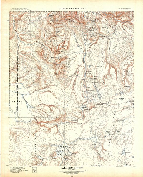 Gallatin Sheet.  Topography Sheet IV. - Main View