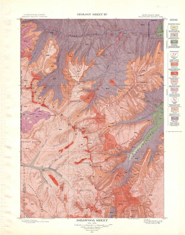 Ishawooa Sheet.  Geology Sheet XV. - Main View