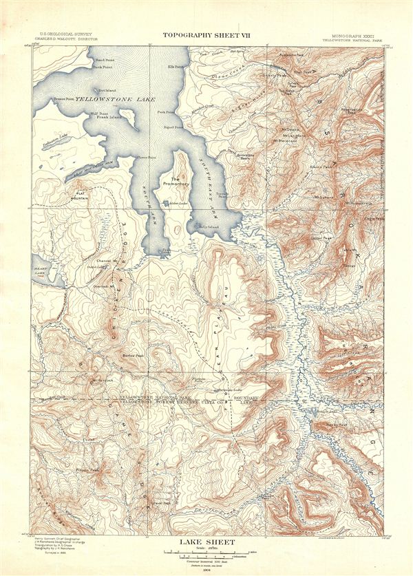 Lake Sheet.  Topography Sheet VII. - Main View
