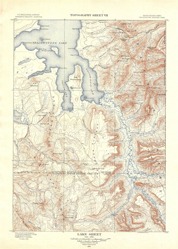 Lake Sheet.  Topography Sheet VII. - Main View