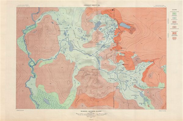 Norris Geyser Basin.  Geology Sheet XXI. - Main View