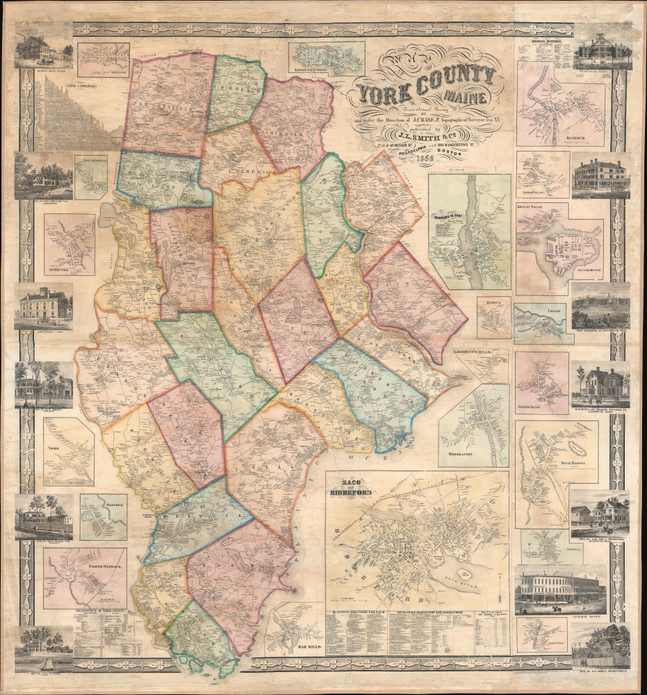 York County Maine.: Geographicus Rare Antique Maps