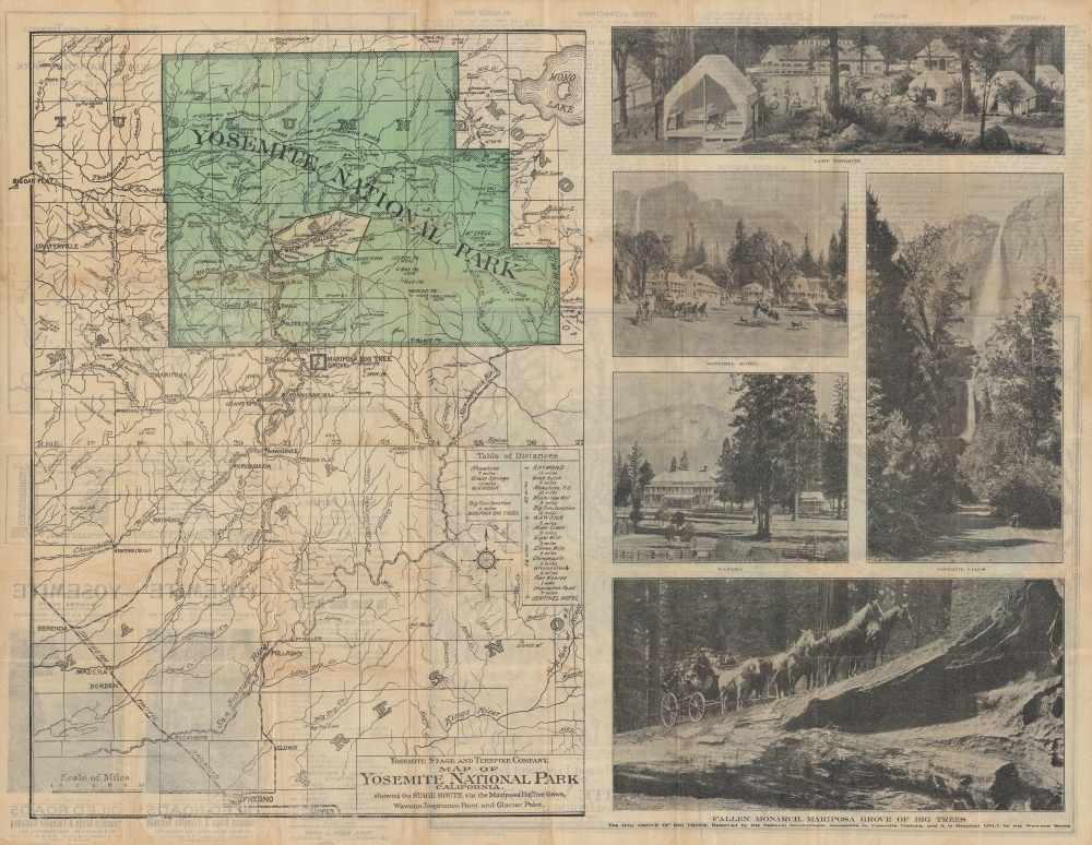 Yosemite Wawona Route via Mariposa Big Trees, Inspiration Point and Glacier Point. - Main View