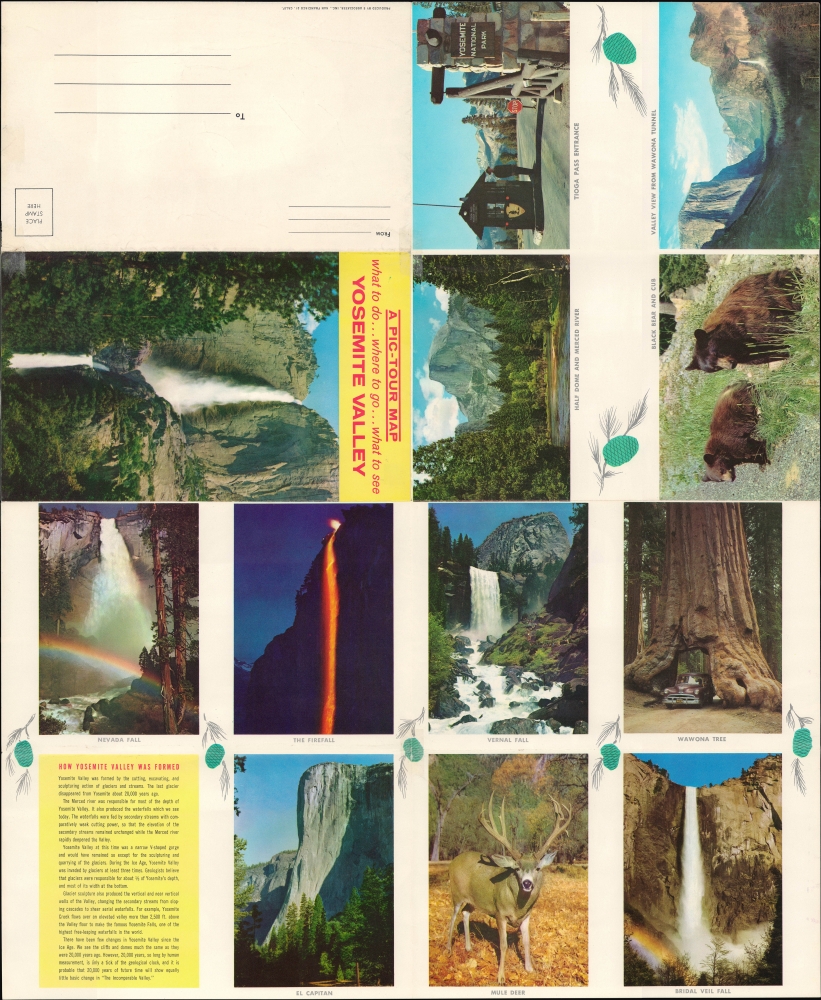 Yosemite Valley. / A Pic-Tour Map Yosemite Valley what to do... where to go... what to see. - Alternate View 1
