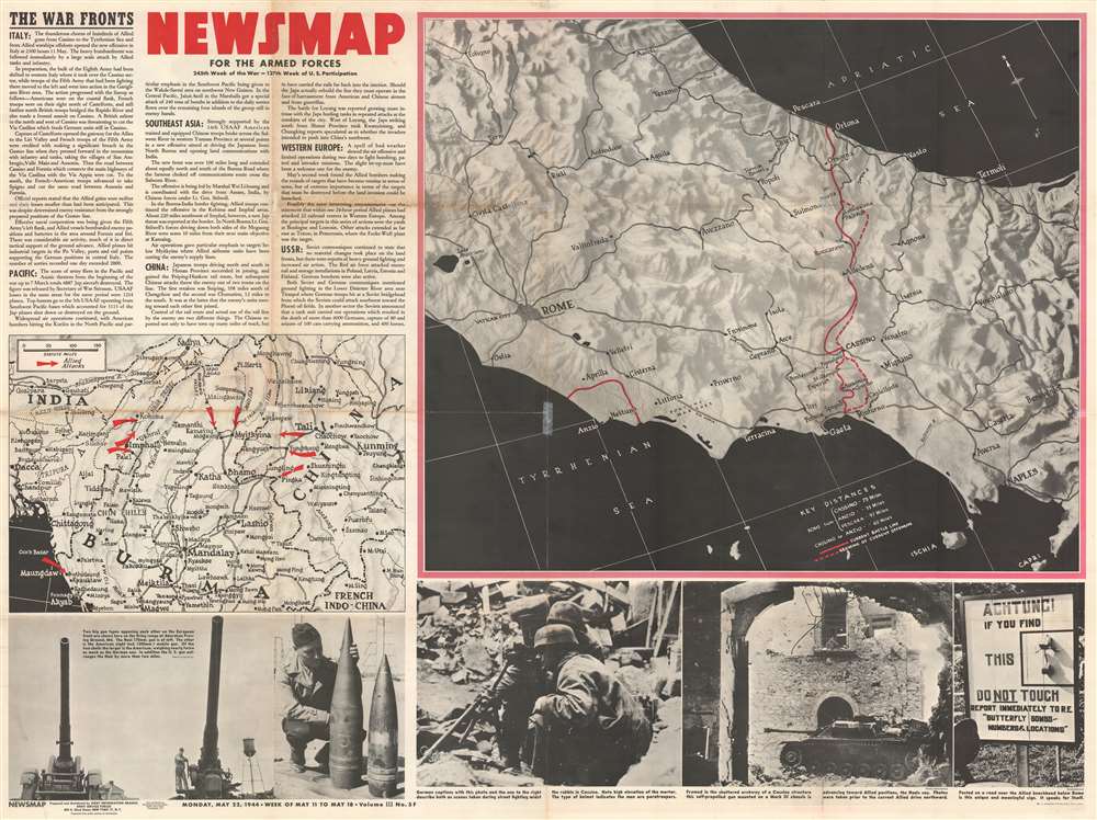 Your Battleship And Her Requirements. / NEWSMAP for the Armed Forces. Monday, May 22, 1944. 245th Week of the war - 127th Week of U.S. Participation. - Alternate View 1