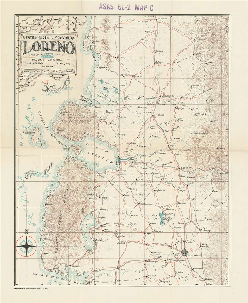 Zendia Respubliko (ASAS 60-2 MAP A)/ Norda Parto de la Provinco Loreno (ASAS 60-2 MAP B)/ Centra Parto de la Provinco Loreno (ASAS 60-2 MAP C). - Alternate View 3