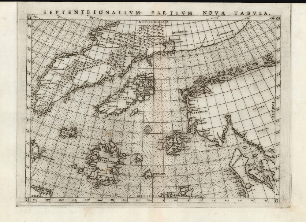 Septentrionalium Partium Nova Tabula. - Main View