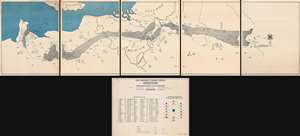 1945 LeDonne Map of Europe and the 1115th Engineer Combat Group During World War II