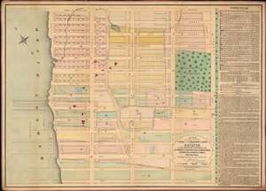 1874 Holmes Map of the Upper West Side, Manhattan, New York City