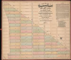 1874 Holmes Map of the Upper East Side, Manhattan, New York City
