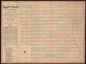 1874 Holmes Map of Lenox Hill, Manhattan, New York City