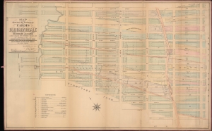1879 Holmes Map of Times Square and Midtown West, Manhattan, New York City