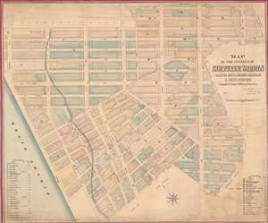 1881 Holmes Map of the West Village or Greenwich Village, New York City