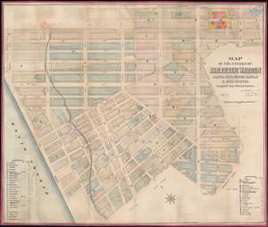 1881 Holmes Map of the West Village or Greenwich Village, New York City