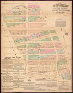 1882 Holmes Map of Greenwich Village, Manhattan, New York City