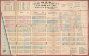 1869 Holmes Map of Chelsea, 19th to 29th Streets, Manhattan, New York City
