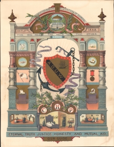 1893 Loring Broadside for the Ancient Order of United Workmen