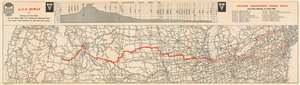 1927 American Automobile Assoc. Map of the Atlantic Yellowstone Pacific Highway