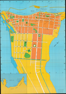 1977 Consent Map of Abu Dhabi, United Arab Emirates
