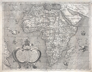 1600 Arnoldo de Arnoldi Lafreri School Map of Africa