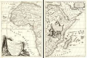 1691 Coronelli Map of Africa