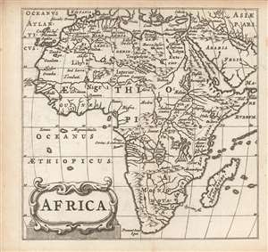 1661 Elzevir / Cluver map of Africa