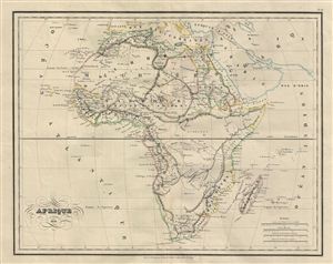 1836 Malte-Brun Map of Africa