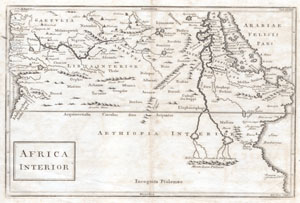 1730 Toms Map of Central Africa