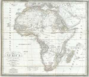 1827 Weiland Map of Africa