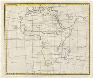 1823 Manuscript Map of Africa