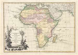 1762 Janvier Map of Africa