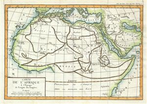 1770 Delisle de Sales Map of Africa during the Origin of Empires
