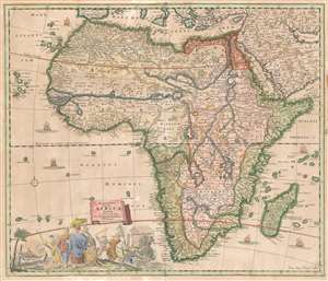 1697 Standrart Map of Africa (first map engraved by Homann)