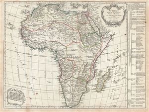 1784 Vaugondy Map of Africa