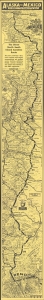 1961 Gerald Eddy Strip Map of the West Coast Highway System