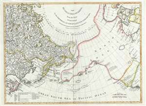 1775 Sayer Map of the Bering Strait, East Asia, and the Pacific Northwest