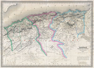 1857 Dufour Map of Algeria
