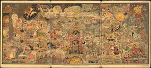 1923 Luxor Price Panoramic View Map of Mother Goose Land