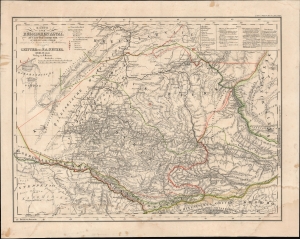 1840 Ritter Map of Altai Krai and the Altai Republic